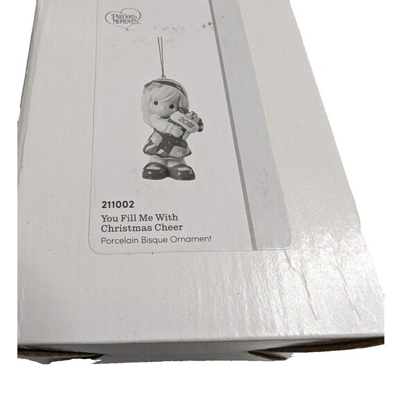 Precious Moments 211001 You Fill Me With Christmas Cheer Dated Girl Ornament 21 - Picture 1 of 3